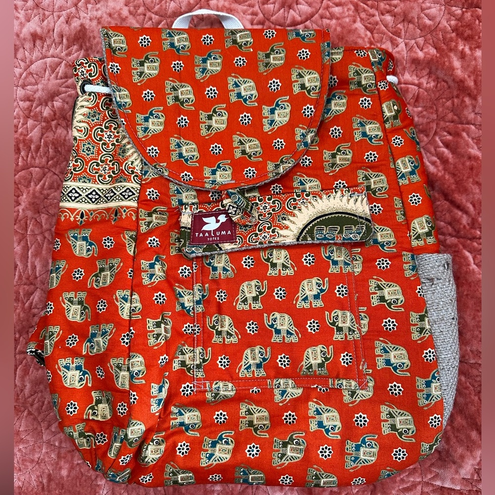 Thailand inspired backpack by Taaluma Totes
